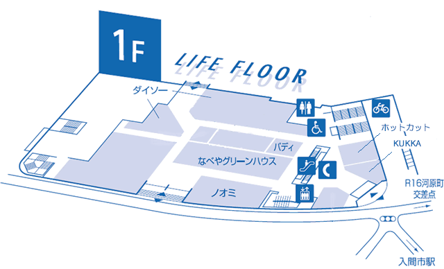 1F 暮らしのフロア